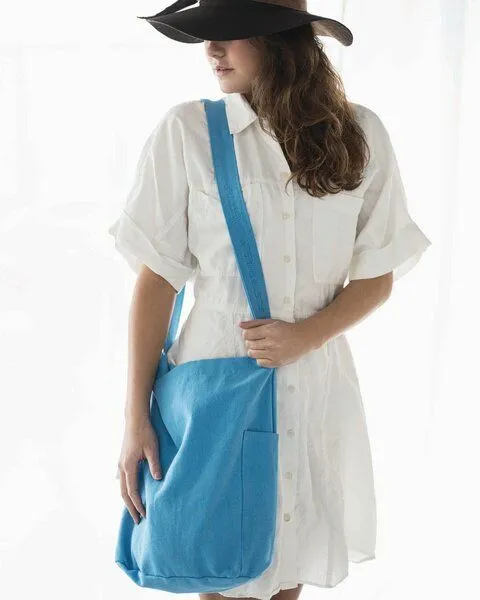 TINTOK TINTOK Mira Canvas Tasche 100 % Bio-Baumwolle GOTS-zertifiziert, Maui blue, – Produktbild 2 von 4