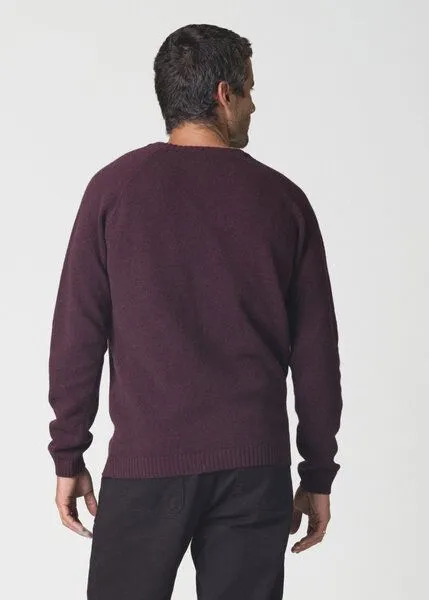 Klitmøller Collective Klitmøller Collective Lammwolle-Strickpullover - Ole Knit - mulesingfrei, Burgundy (rot), – Produktbild 3 von 4