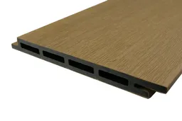 woodstore24 Fassadenverkleidung aus WPC Coextrusion, 13 mm (S) x 130 mm (B / Deckbreite), CEDAR, Länge 2,9 m, Oberfläche: gebürstet matt (Serie classic) – Produktbild 1 von 1