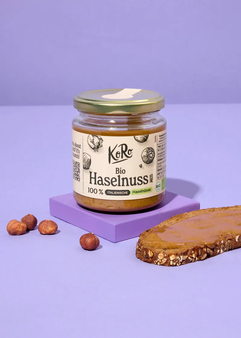 KoRo Bio Haselnussmus 250 g – Produktbild 1 von 5