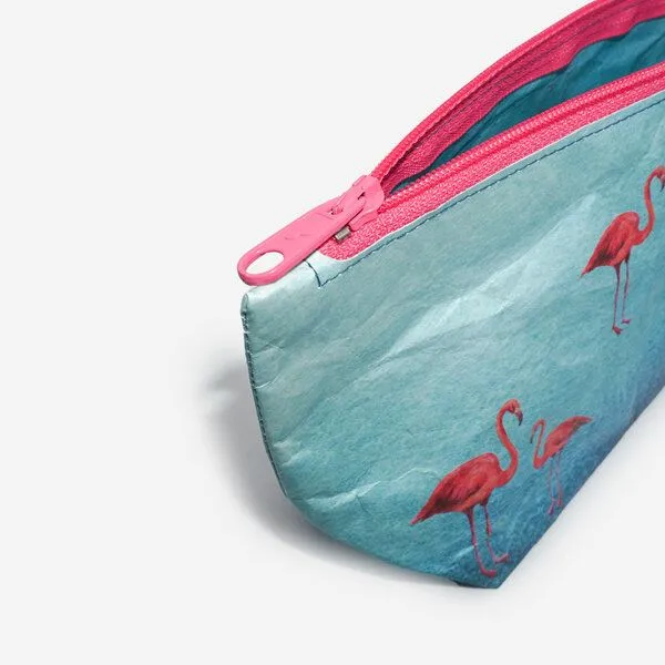 paprcuts paprcuts Kosmetiktasche, Flamingo ( türkis pink), – Produktbild 4 von 4