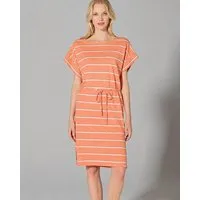 HempAge HempAge Streifen Kleid Hanf/Biobaumwolle, Peach (orange), – Produktbild 2 von 2