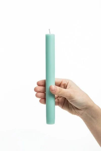 Tranquillo Handgearbeitete Stabkerzen GLUMI ocean 4er-Set, 20 cm - türkis – Produktbild 3 von 4