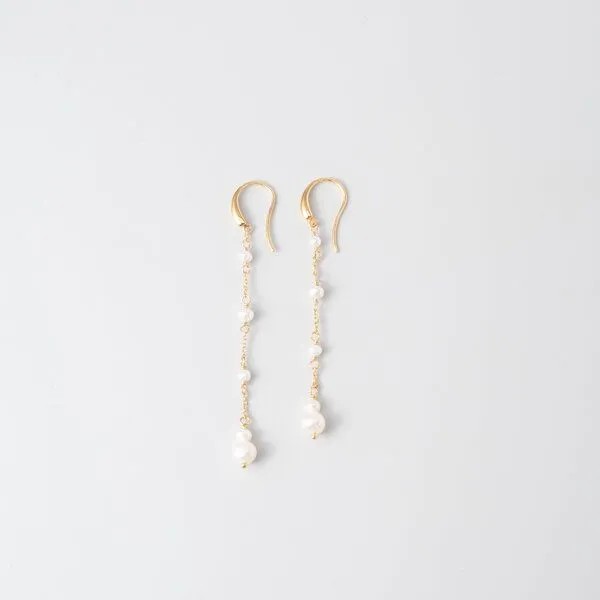 fejn jewelry fejn jewelry Ohrringe 'station pearl' mit Süßwasserperlen, Gold, – Produktbild 1 von 4