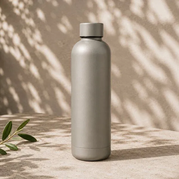 Good To Give Good To Give Nachhaltige Aluminium Trinkflasche – Thermoflasche & Isolierflasche (500 ml), Grey, – Produktbild 1 von 4