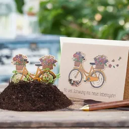 Die Stadtgärtner Die Stadtgärtner Geburtstagskarte mit Saatpapier I Schöne Karte zum Geburtstag (DIN A6) – Produktbild 1 von 1