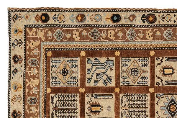 Rugtales Kelim Belutch „Rugtales“ aus Schurwolle, Braun, – Produktbild 4 von 4