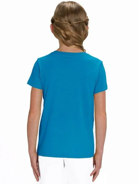 FellHerz FellHerz Kinder T-Shirt Wood Girl Bio Fair, Azur (blau), – Produktbild 4 von 4