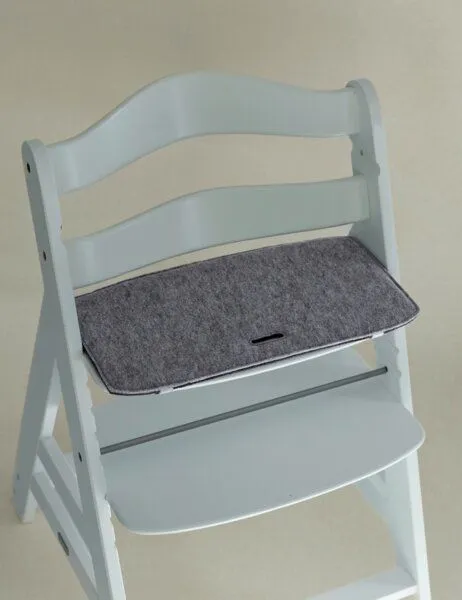 easy and green easy and green Hochstuhl Sitzkissen kompatibel mit Hauck Hochstühlen aus Wollfilz, Anthrazit, – Produktbild 2 von 3