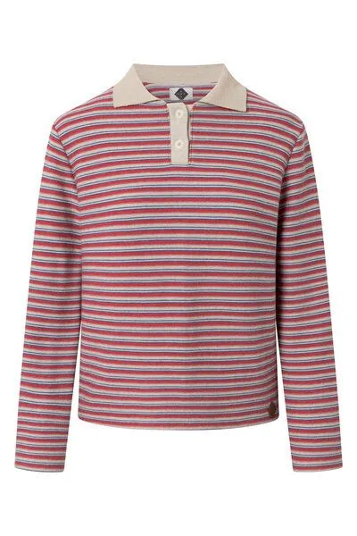 Stapf Damen Langarmshirt Neidi, Écru watermelon rauchblau offwhite, – Produktbild 1 von 4