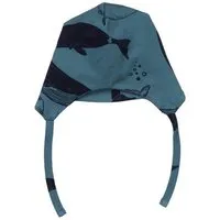 Walkiddy Mütze Baby Dunkelblau Bio-Baumwolle Whale Walkiddy GOTS-zertifiziert Nachhaltig umweltfreundlich Elasthan Komfort Stil Tierschutz – Produktbild 1 von 1