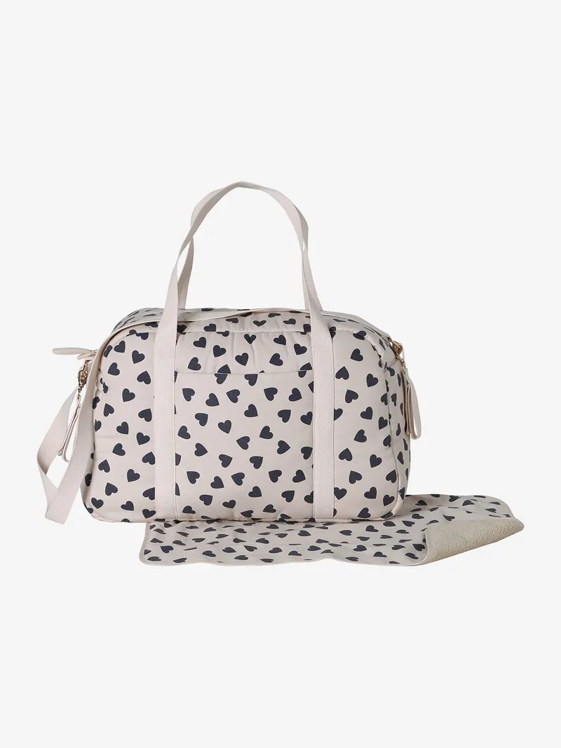 Vertbaudet Wickeltasche CATALINA, Wollweiß herzenswärme, – Produktbild 3 von 4