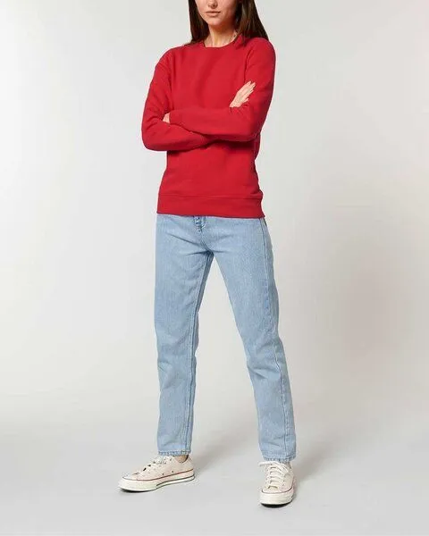 YTWOO YTWOO Unisex Sweatshirt | fairtrade & ökologisch, Rot, – Produktbild 3 von 4