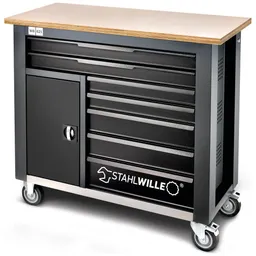 Stahlwille Stahlwille Mobile Werkbank WB 621 7 Schubl. anthrazit, RAL 7016; schwarz, RAL 9005 L.500mm x B.1150mm x H.1045mm – Produktbild 1 von 1