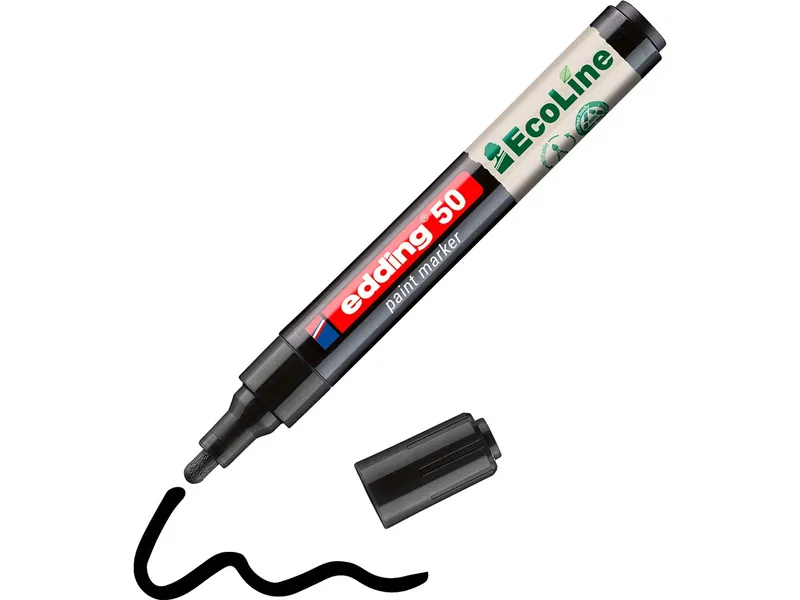 Edding Edding Lackmarker "50 EcoLine" wasserbasiert, Schwarz, – Produktbild 1 von 2