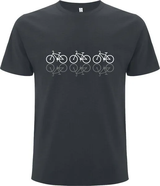 Spreecult Spreecult Spiegel Fahrrad - Bio und Fair - Männer Unisex T-Shirt - Bike Shirt, Grau, – Produktbild 2 von 2