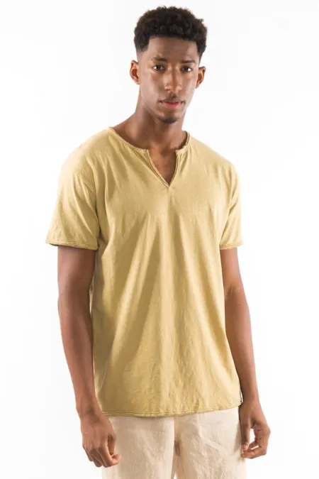 RAVENS VIEW IBIZA RAVENS VIEW IBIZA Herren vegan T-Shirt Eros Kamelgelb, Gelb, – Produktbild 2 von 2