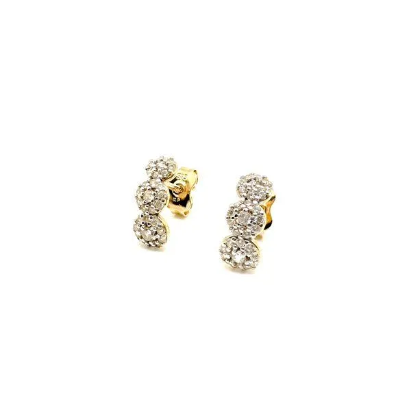 MOANINA MOANINA Ohrringe Sanza - 585 Massivgold, Gold, – Produktbild 3 von 4