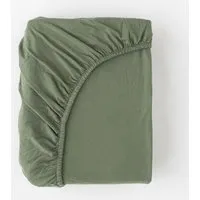 MELA Jersey Spannbetttuch PAMBAN | von MELA | Fairtrade & GOTS zertifiziert, Herbal green, – Produktbild 1 von 2