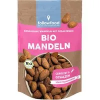 followfood followfood Bio-Mandeln, geröstet und gesalzen, 150 g – Produktbild 1 von 1
