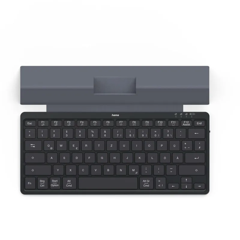 Hama Hama Multi-Device-Tastatur "Travel 600", Hülle, Bluetooth®, klein, SW, QWERTZ DE – Produktbild 6 von 6
