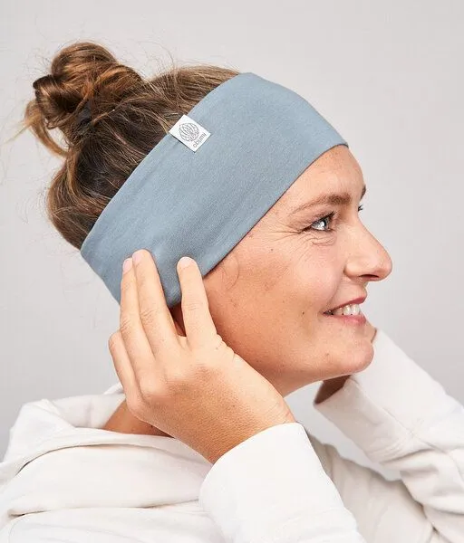 obumi obumi STIRNBAND BREIT AUS BIO JERSEY IN VIELEN FARBEN, Air blue, – Produktbild 1 von 3