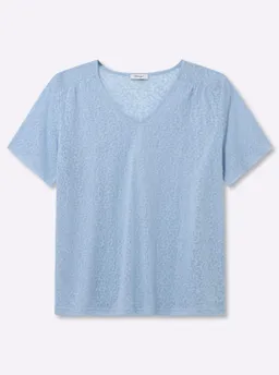 sheego V-Shirt eisblau – Produktbild 1 von 1