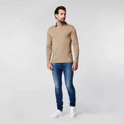 SKOT SKOT Herren vegan Langarm-Poloshirt – Produktbild 1 von 1