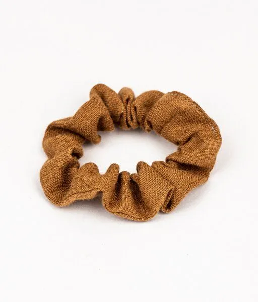 obumi obumi Haargummi - Scrunchie aus Leinen, Cinnamon, – Produktbild 1 von 4