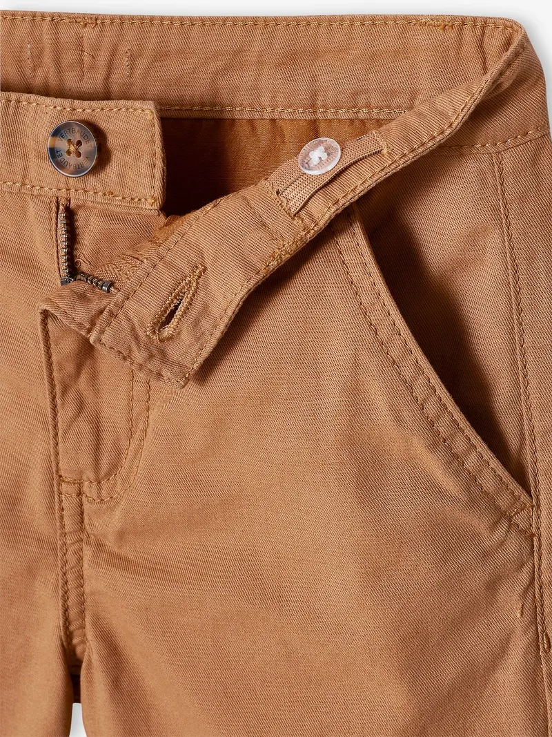Vertbaudet Jungen Chino-Shorts, Beige, – Produktbild 2 von 3