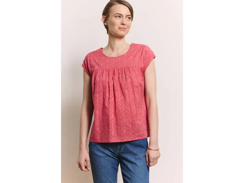 Tranquillo Tranquillo Bluse Lunaa aus Bio-Baumwolle - holly berry – Produktbild 3 von 7