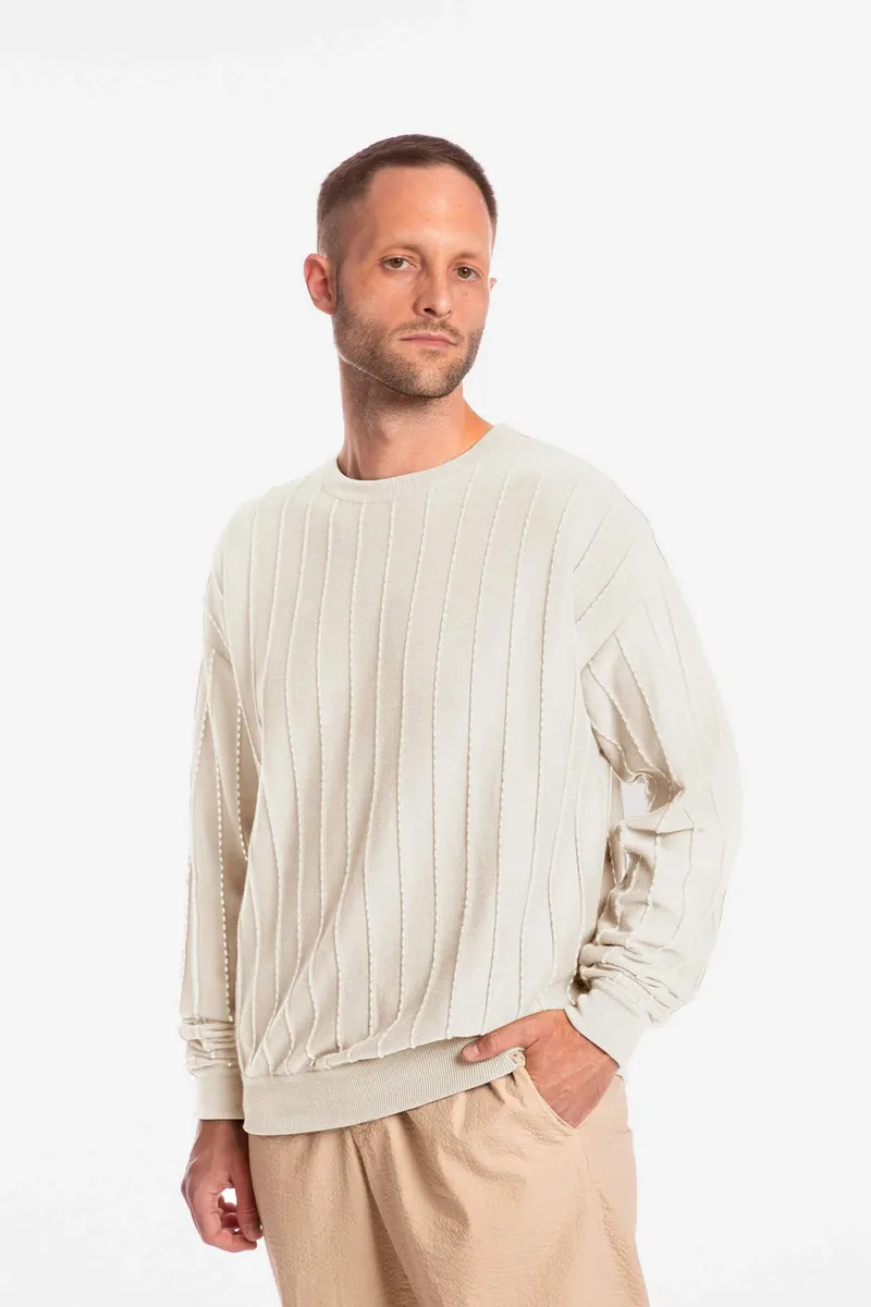 MATONA MATONA Herren vegan Pullover Feld Beige, Beige, – Produktbild 2 von 2