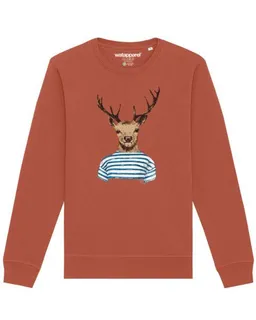watapparel watapparel Sweatshirt Unisex Hirsch – Produktbild 1 von 1