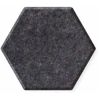 magnetoplan magnetoplan Akustik Wandpaneele "ecoAware" 37 x 32 x 0,9 cm Hexagon, anthrazit, 6 Stk. – Produktbild 1 von 1