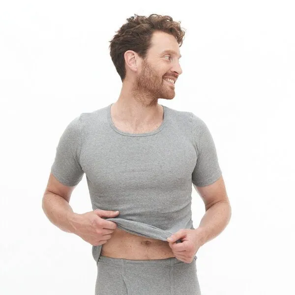 Living Crafts Living Crafts Kurzarm-Shirt - JACOB, Grey melange, – Produktbild 1 von 4