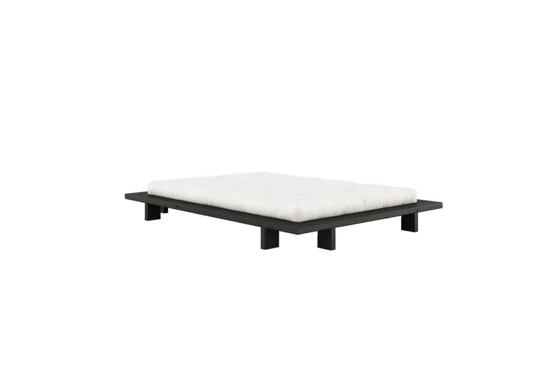 Karup Design Futonbett Bettgestell JAPAN BED Futonbett aus FSC®-zertifiziertem Massivholz (Mit Lattenrost), zeitlos, bequem & in mehreren Farben und Größen erhältlich, Schwarz, – Produktbild 2 von 5