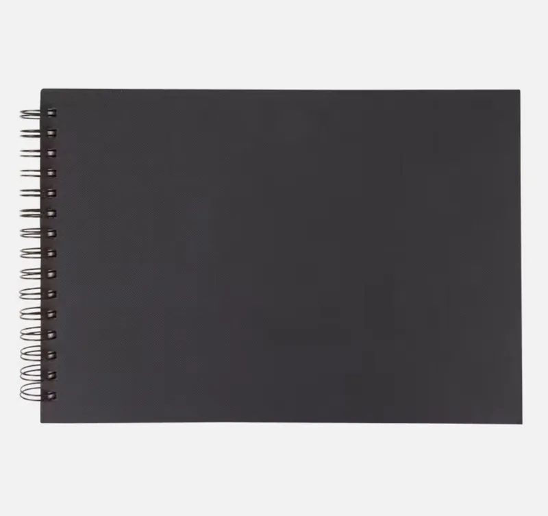 Spectrum Spectrum Notizbuch 2 Stück Skizzenbuch Sketchbook Notizbuch A4 schwarz 50 Blatt, Schwarz, – Produktbild 5 von 5