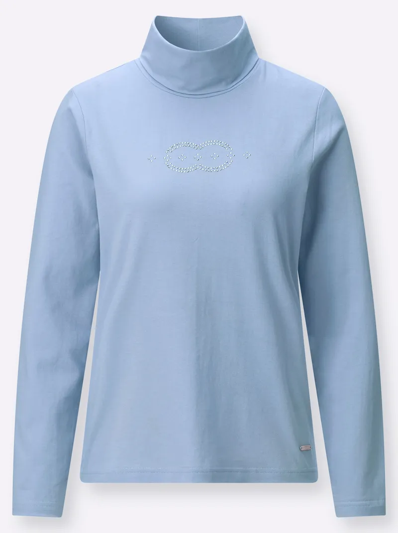 Witt Rollkragenshirt eisblau, Eisblau, – Produktbild 2 von 2