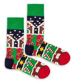 DillySocks DillySocks Socken Frosty Gingerbread aus Biobaumwoll-Mix – Produktbild 1 von 1