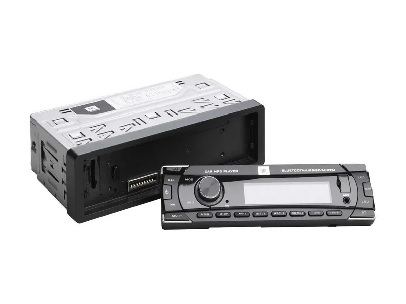 JBL JBL Celebrity 100 1-DIN Autoradio MP3 Bluetooth USB SD AUX FM Autoradio (RDS, AM/FM Radio, Animiertes Display, Freisprecheinrichtung, 1 DIN), Schwarz, – Produktbild 3 von 5