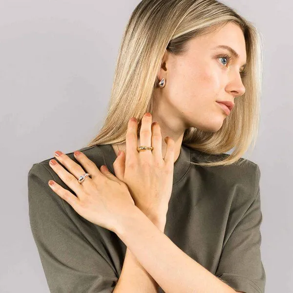 fejn jewelry fejn jewelry Kette 'big drop', Silber, – Produktbild 3 von 6