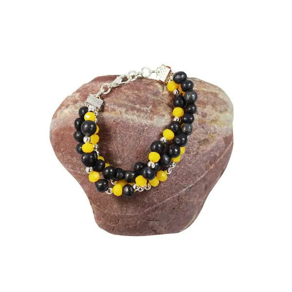 Mitienda Shop Mitienda Shop Perlenarmband Oaxaca, Gelb, – Produktbild 4 von 4