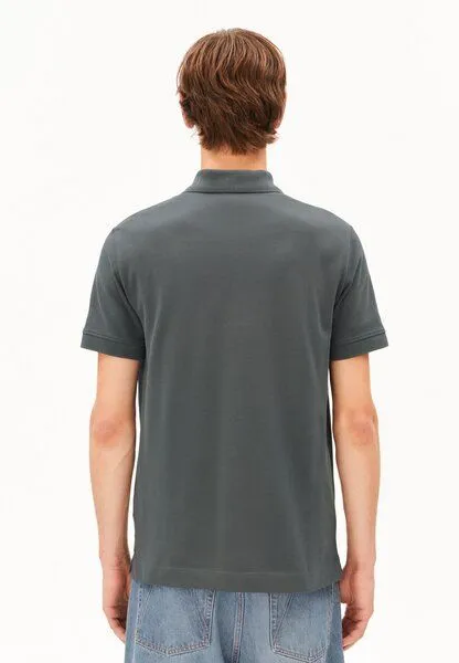 ARMEDANGELS ARMEDANGELS MAARIO Herren Polo aus Bio-Baumwolle, Space steel, – Produktbild 2 von 4