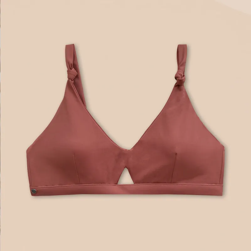 Woodlike Woodlike Damen vegan Bikinioberteil Coral Rose Brown, Braun, – Produktbild 1 von 2