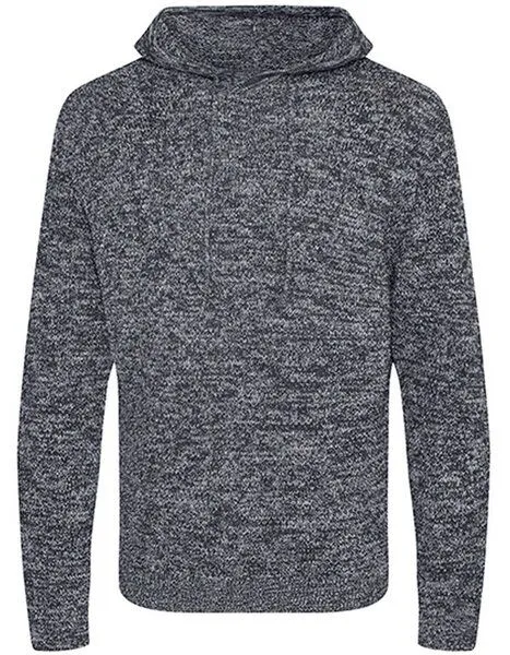 Ecologie by AWDis Ecologie by AWDis Iguazu Knitted Hoody, Heather grey/charcoal, – Produktbild 2 von 3