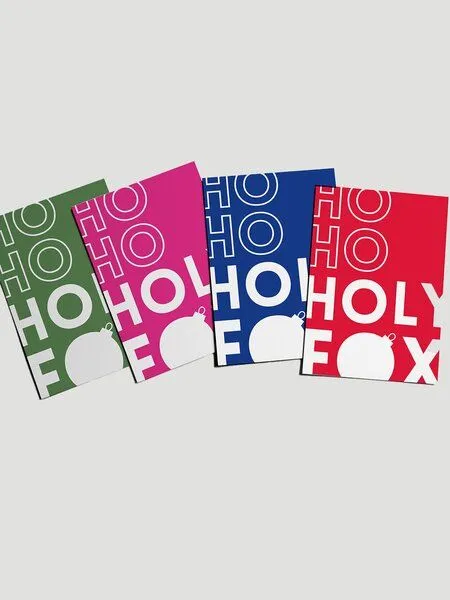 VEROIKON VEROIKON Weihnachts-Postkarten-Set Holy Fox, Mit pauken und trompeten, – Produktbild 1 von 2