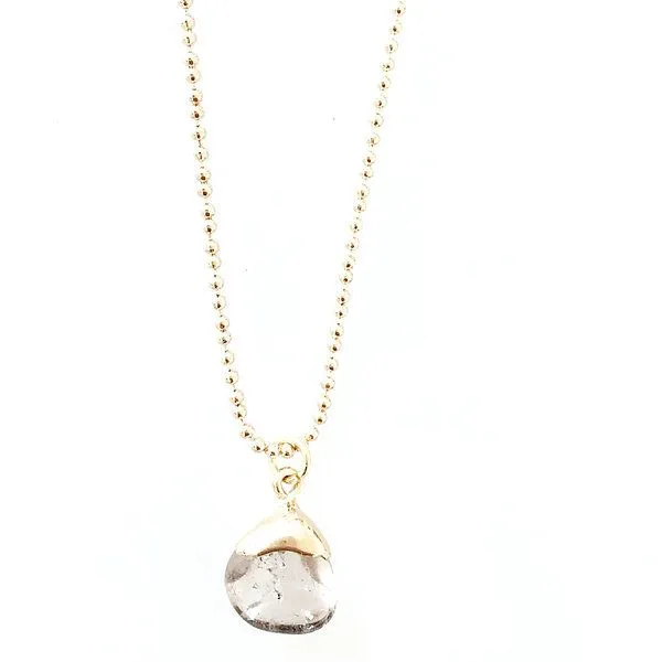 Crystal and Sage Rauchquarz Halskette von Crystal and Sage, Gold, – Produktbild 1 von 2