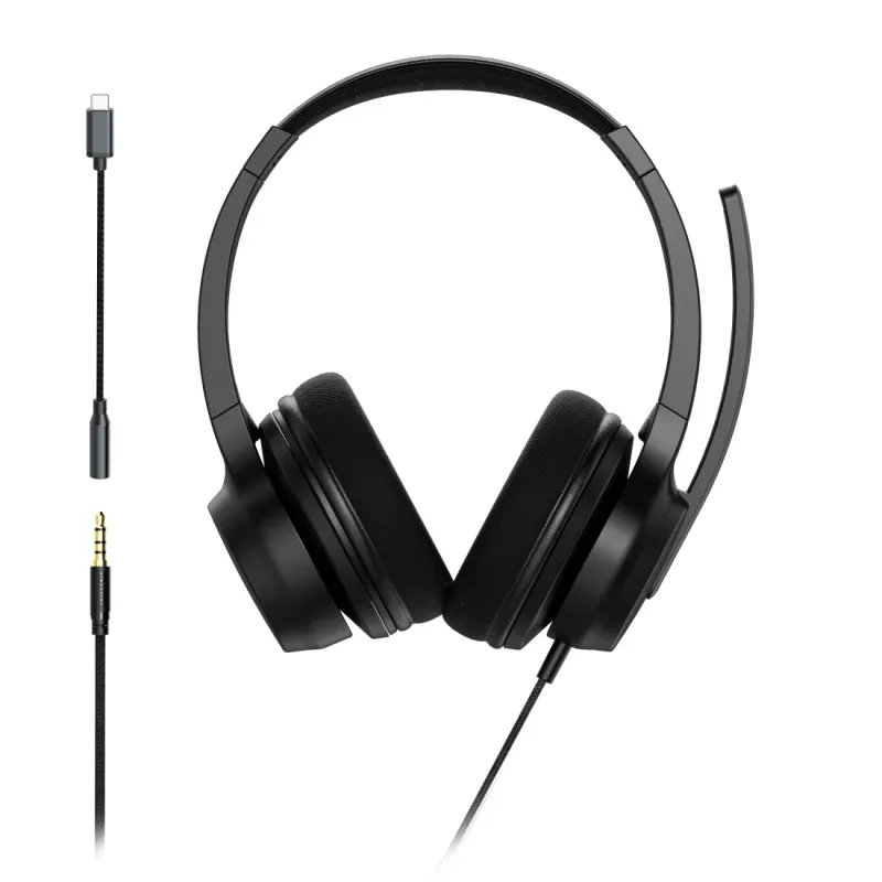 Hama Hama Office-Headset "CHS-300" für PC, Business-Kopfhörer mit Kabel und Mikrofon – Produktbild 3 von 7