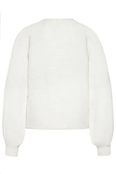 Wunderwerk Wunderwerk Damen Pullover aus Bio Baumwolle "Boatneck small crossrib", Ivory (ivory 103), – Produktbild 4 von 4