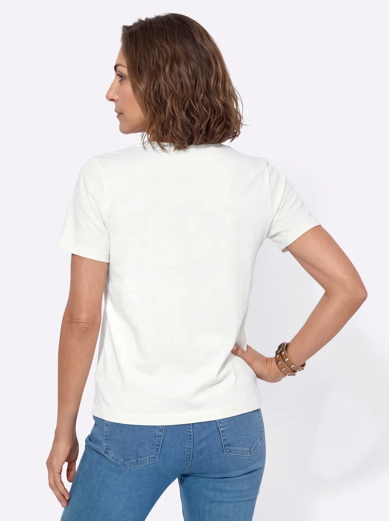 Witt Kurzarmshirt ecru, Ecru, – Produktbild 2 von 2